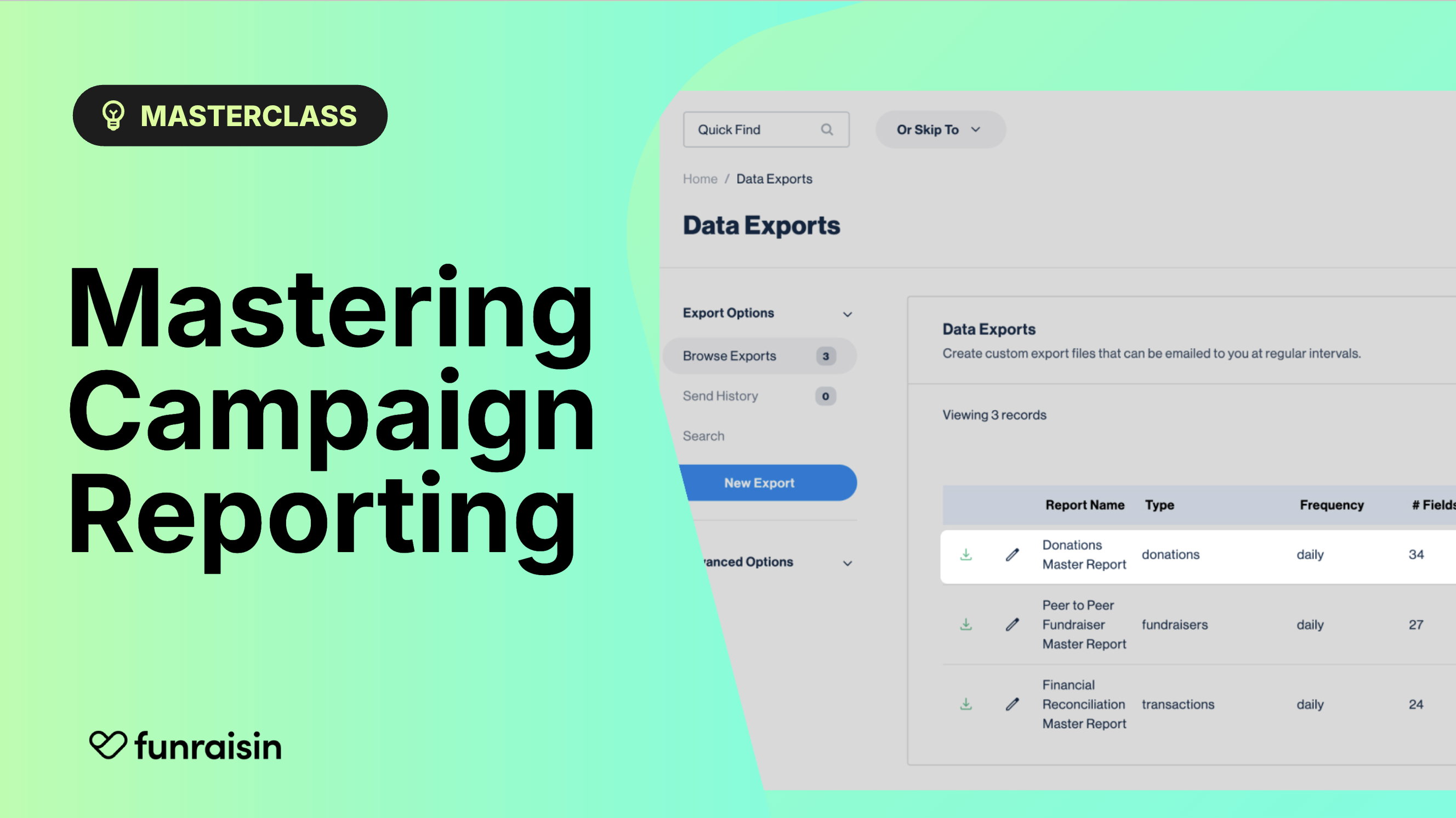 Mastering campaign reporting